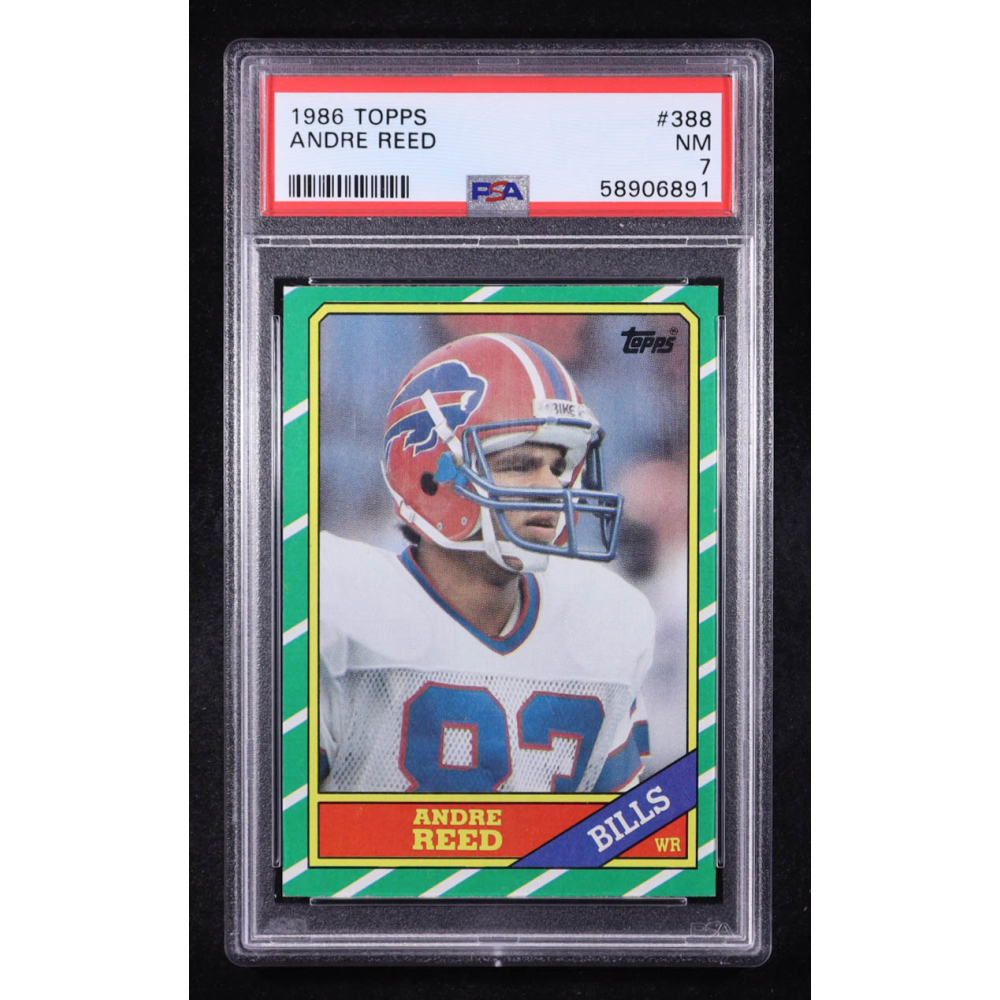 Andre Reed 1986 Topps #388 RC (PSA 7) at PristineAuction.com
