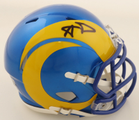 Aaron Donald Signed Rams Speed Mini Helmet (Beckett) at PristineAuction.com