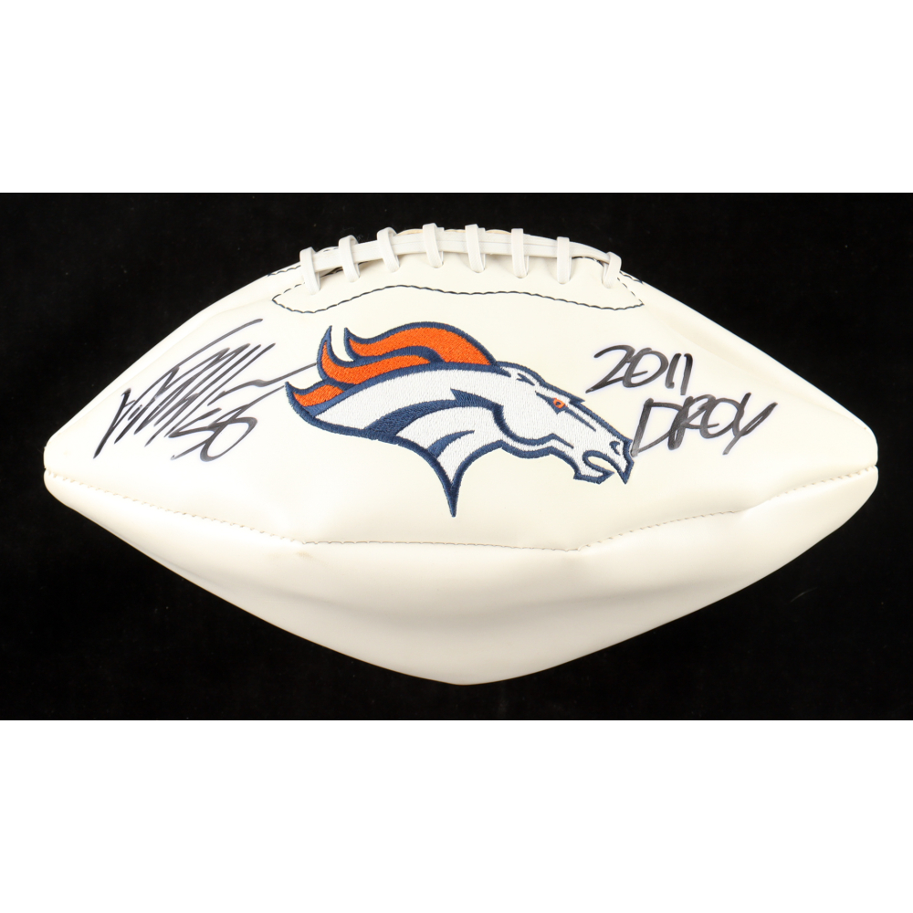 Von Miller Signed Broncos Logo Football Inscribed "2011 DROY" (Beckett) at PristineAuction.com