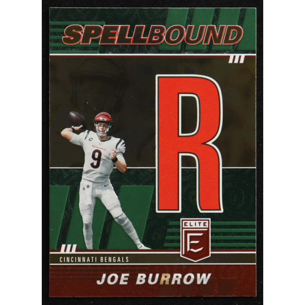 Joe Burrow 2022 Elite Spellbound Green #3 at PristineAuction.com