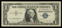 1957-A United States $1 One Dollar Silver Certificate - Blue Seal at PristineAuction.com