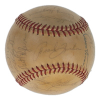 1972 Twins OAL Baseball Team-Signed by (26) with Harmon Killebrew, Bert Blyleven, Danny Thompson, Jim Perry (PSA) at PristineAuction.com