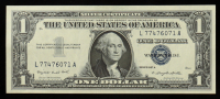 1957-A United States $1 One Dollar Silver Certificate - Blue Seal at PristineAuction.com