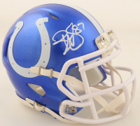Reggie Wayne Signed Colts Flash Alternate Speed Mini Helmet (PSA) at PristineAuction.com