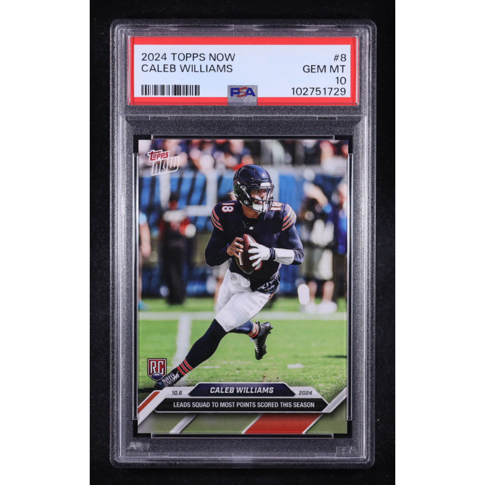 Caleb Williams 2024 Topps Now #8 RC (PSA 10) at PristineAuction.com