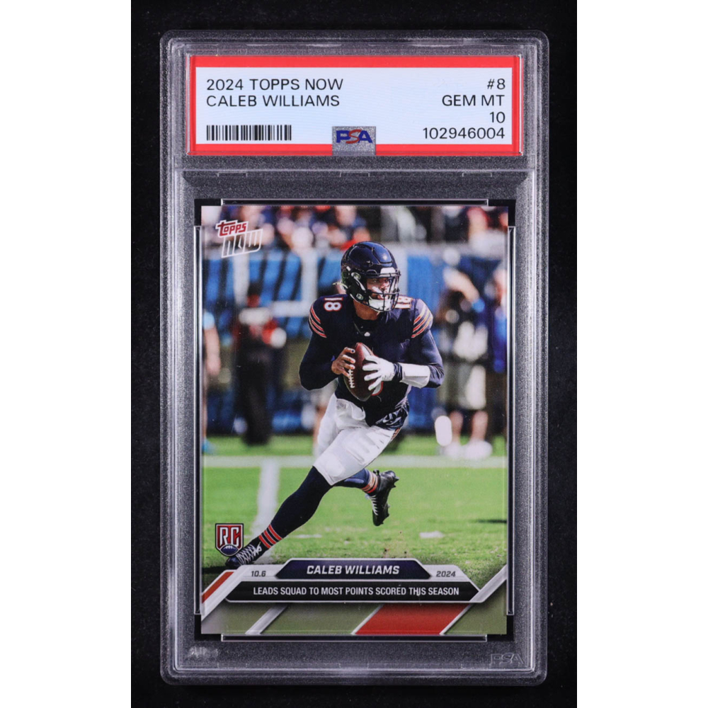 Caleb Williams 2024 Topps Now #8 RC (PSA 10) at PristineAuction.com