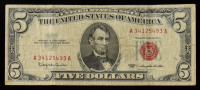 1963 United States $5 Five Dollar "Star Note" - Red Seal at PristineAuction.com