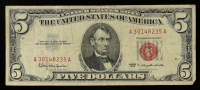 1963 United States $5 Five Dollar "Star Note" - Red Seal at PristineAuction.com