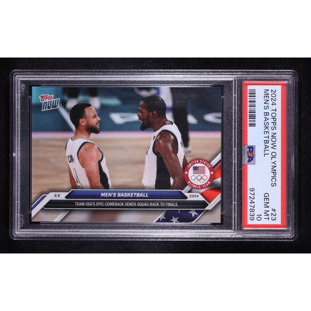 2024 Topps Now Olympics Mens Basketball #23 (PSA 10) at PristineAuction.com