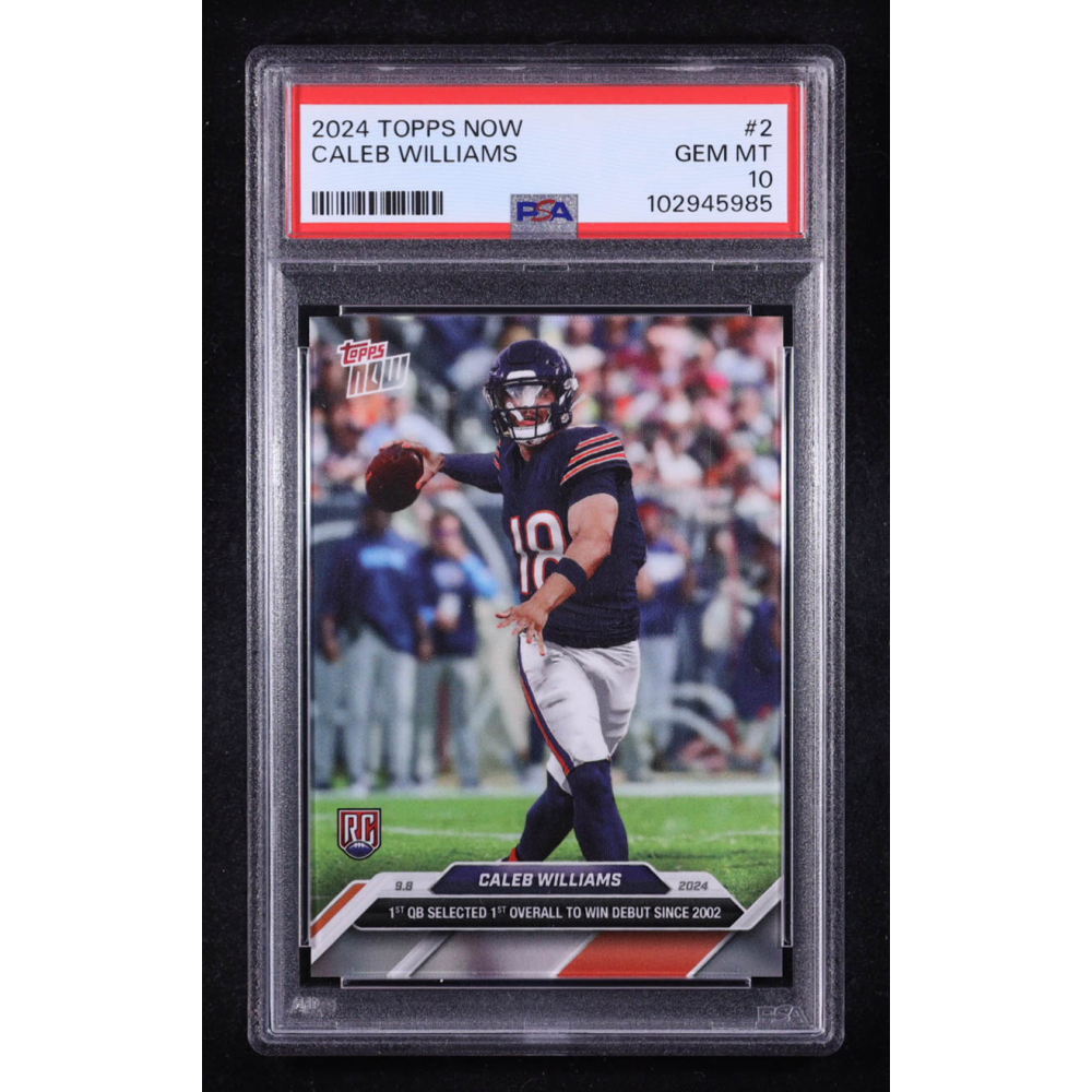 Caleb Williams 2024 Topps Now #2 RC (PSA 10) at PristineAuction.com