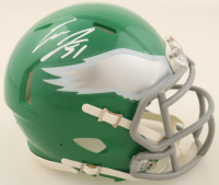 Cam Jurgens Signed Eagles Speed Mini Helmet (PSA) at PristineAuction.com