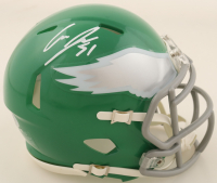 Cam Jurgens Signed Eagles Speed Mini Helmet (PSA) at PristineAuction.com
