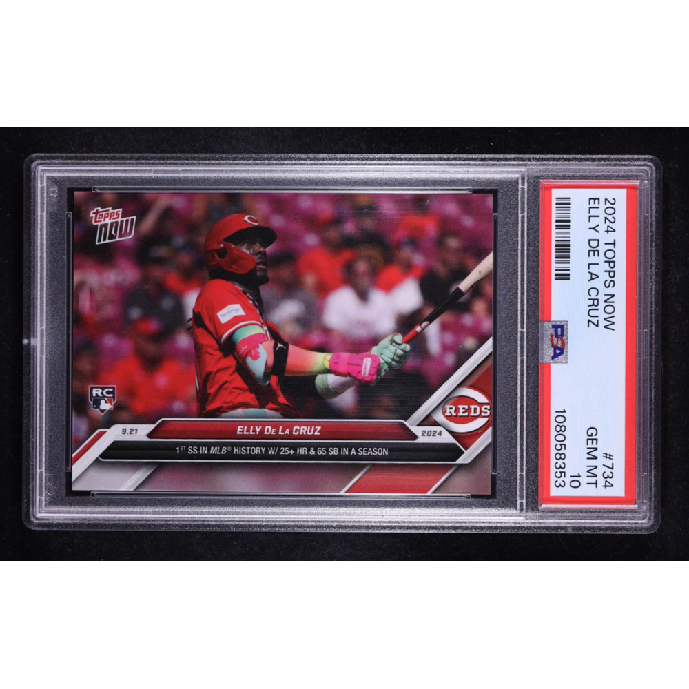 Elly De La Cruz 2024 Topps Now #734 RC (PSA 10) at PristineAuction.com