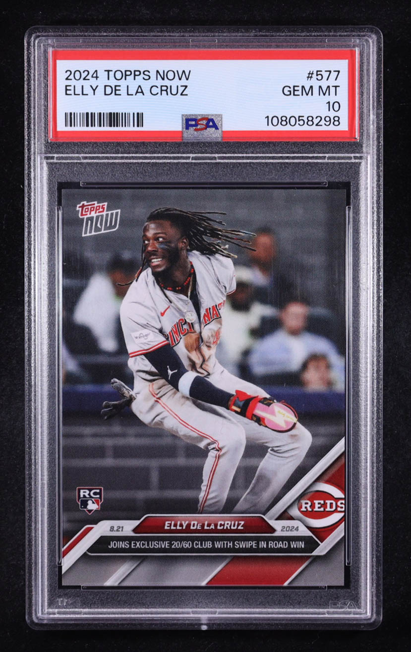 Elly De La Cruz 2024 Topps Now #577 RC (PSA 10) at PristineAuction.com Elly De La Cruz 2024 Topps Now #577 RC (PSA 10) at PristineAuction.com