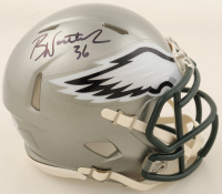 Brian Westbrook Signed Eagles Flash Alternate Speed Mini Helmet (PSA) at PristineAuction.com