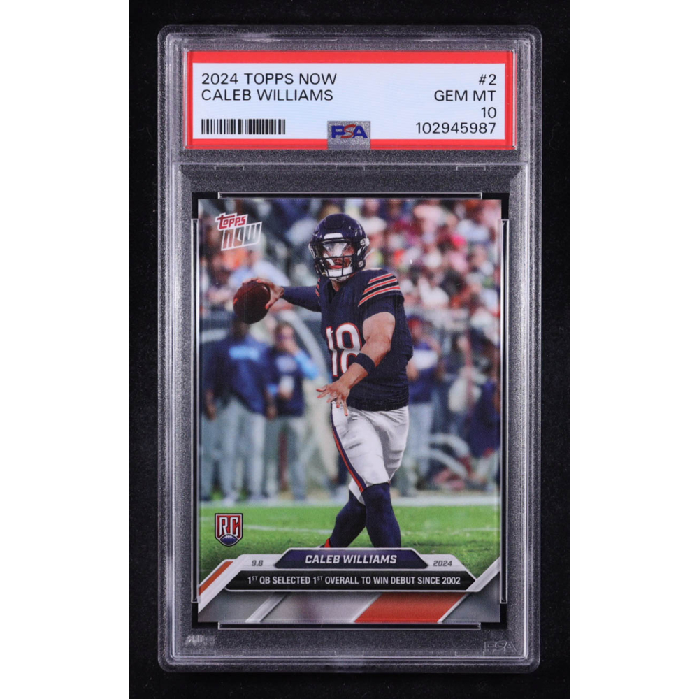 Caleb Williams 2024 Topps Now #2 RC (PSA 10) at PristineAuction.com