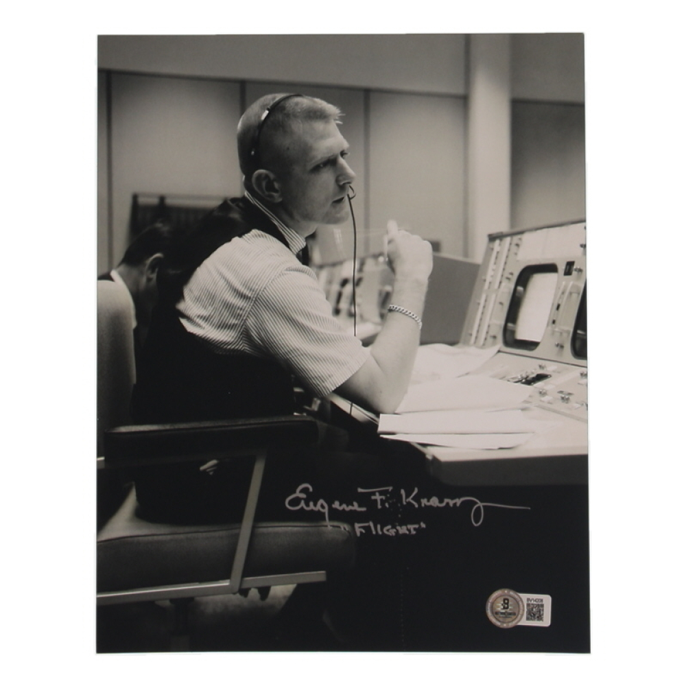 Eugene Kranz Signed NASA 8x10 Photo Inscribed "Flight" (Beckett) at PristineAuction.com
