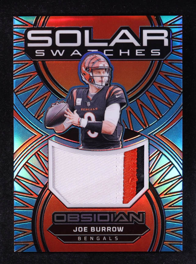 Joe Burrow 2024 Panini Obsidian Solar Swatches Blue #10 #23/25 at PristineAuction.com Joe Burrow 2024 Panini Obsidian Solar Swatches Blue #10 #23/25 at PristineAuction.com