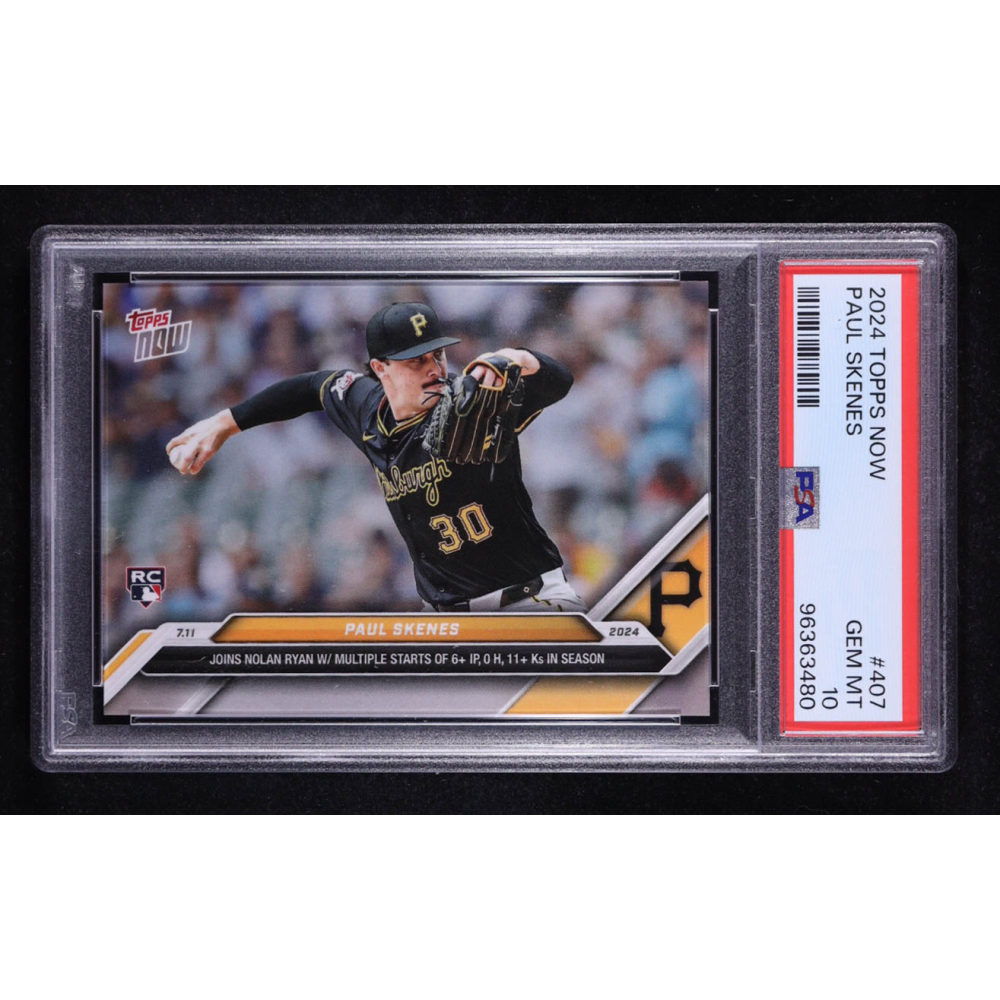 Paul Skenes 2024 Topps Now #407 RC (PSA 10) at PristineAuction.com