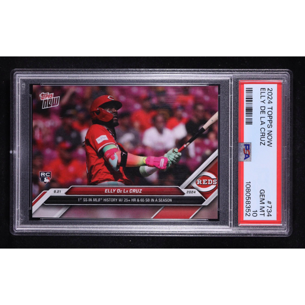 Elly De La Cruz 2024 Topps Now #734 RC (PSA 10) at PristineAuction.com