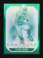 De'Von Achane 2025 Panini Phoenix Contours Green #20 #10/99 at PristineAuction.com