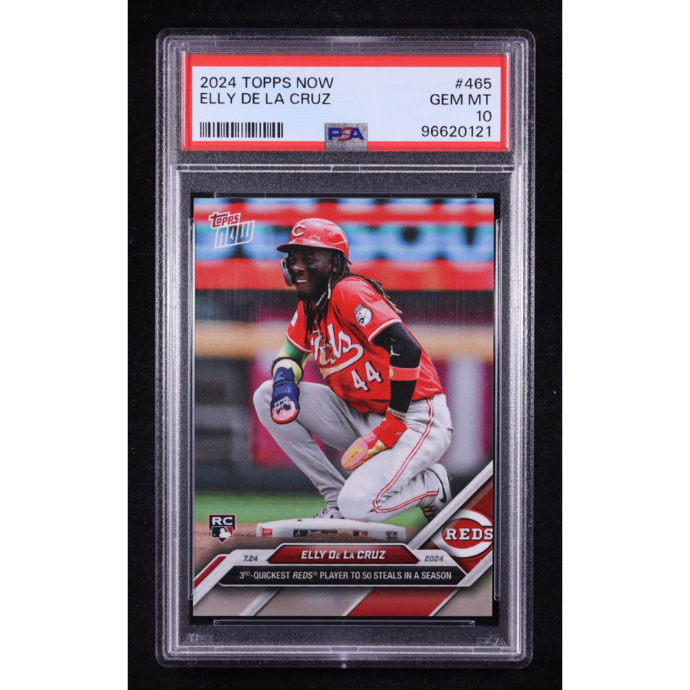 Elly De La Cruz 2024 Topps Now #465 RC (PSA 10) at PristineAuction.com