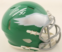 Cam Jurgens Signed Eagles Speed Mini Helmet (PSA) at PristineAuction.com