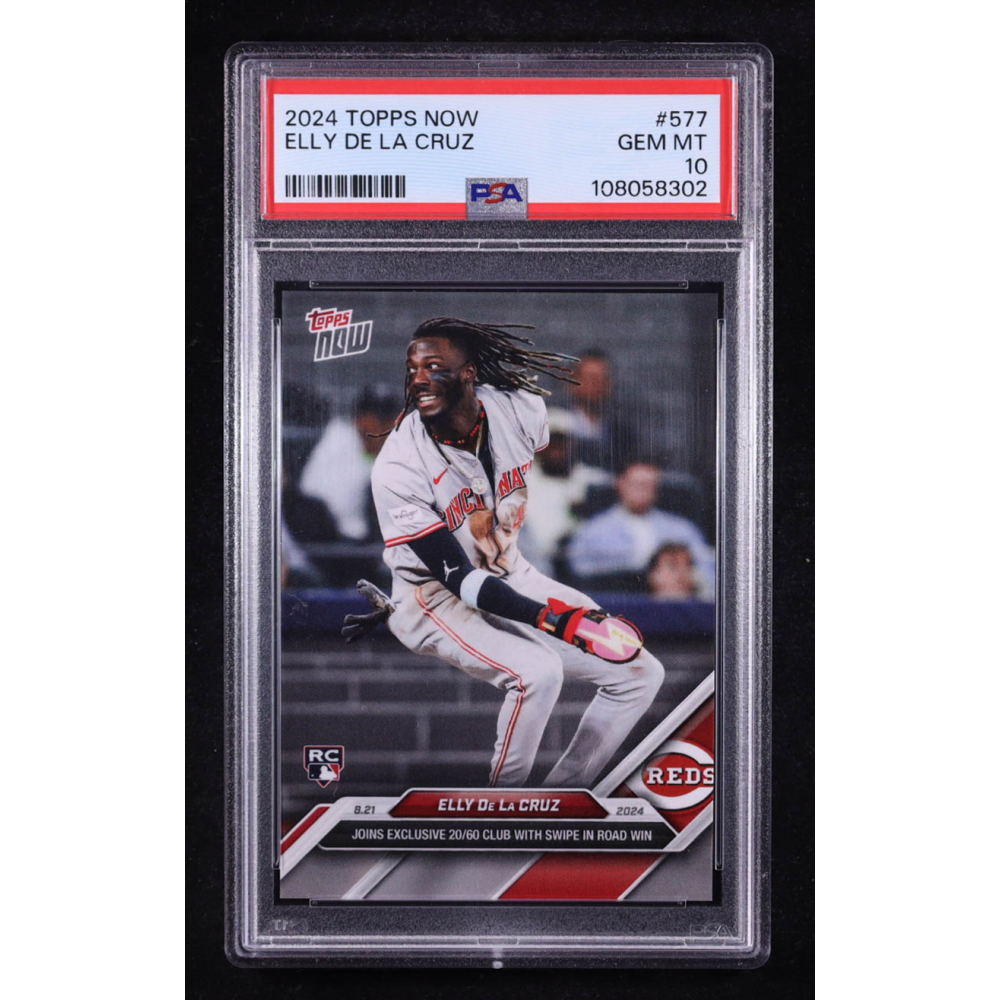 Elly De La Cruz 2024 Topps Now #577 RC (PSA 10) at PristineAuction.com