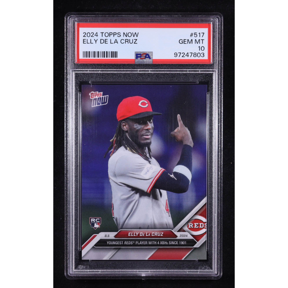 Elly De La Cruz 2024 Topps Now #517 RC (PSA 10) at PristineAuction.com
