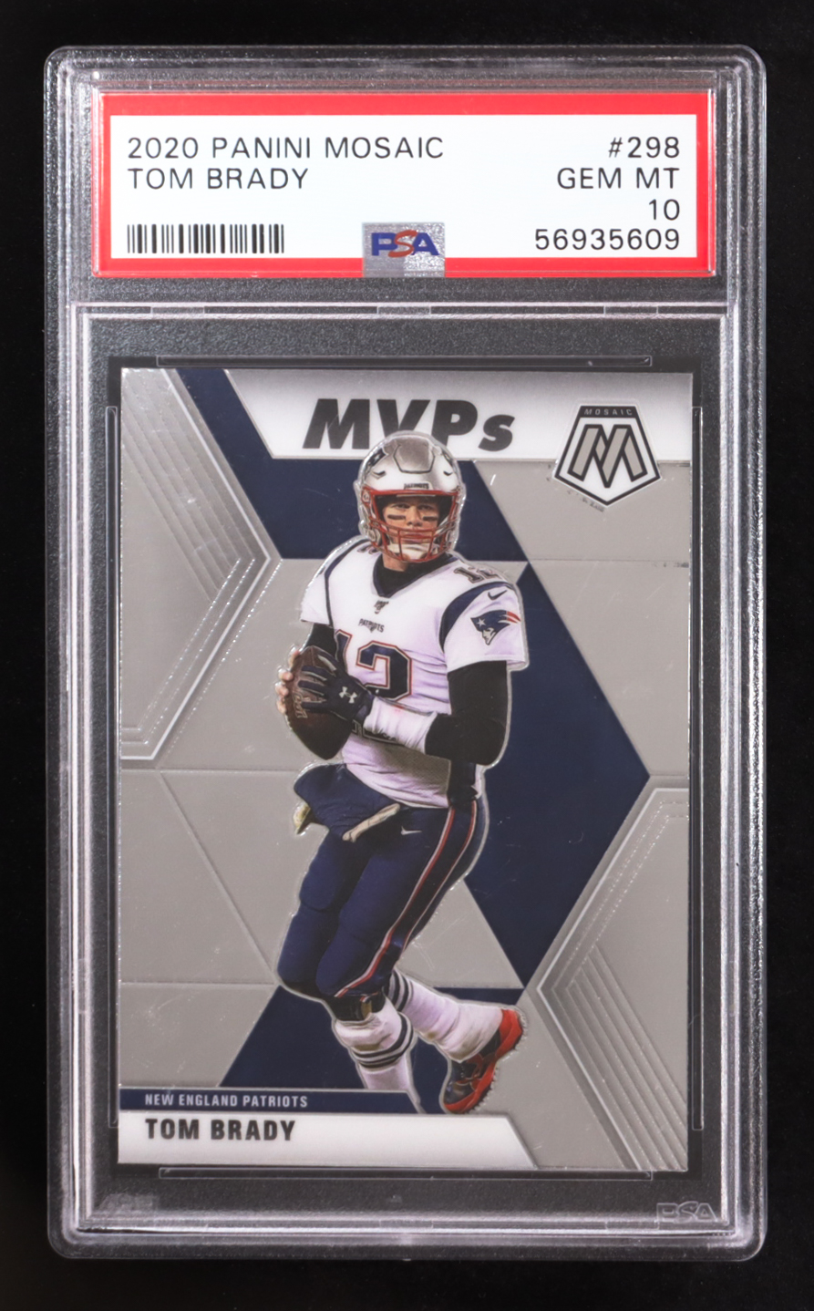 Tom Brady 2020 Panini Mosaic #298 MVP (PSA 10) at PristineAuction.com Tom Brady 2020 Panini Mosaic #298 MVP (PSA 10) at PristineAuction.com