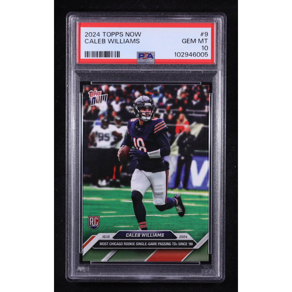 Caleb Williams 2024 Topps Now #9 RC (PSA 10) at PristineAuction.com