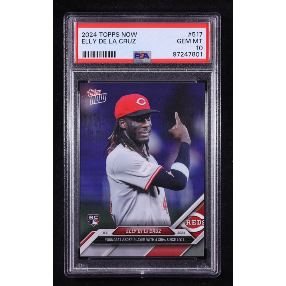 Elly De La Cruz 2024 Topps Now #517 RC (PSA 10) at PristineAuction.com