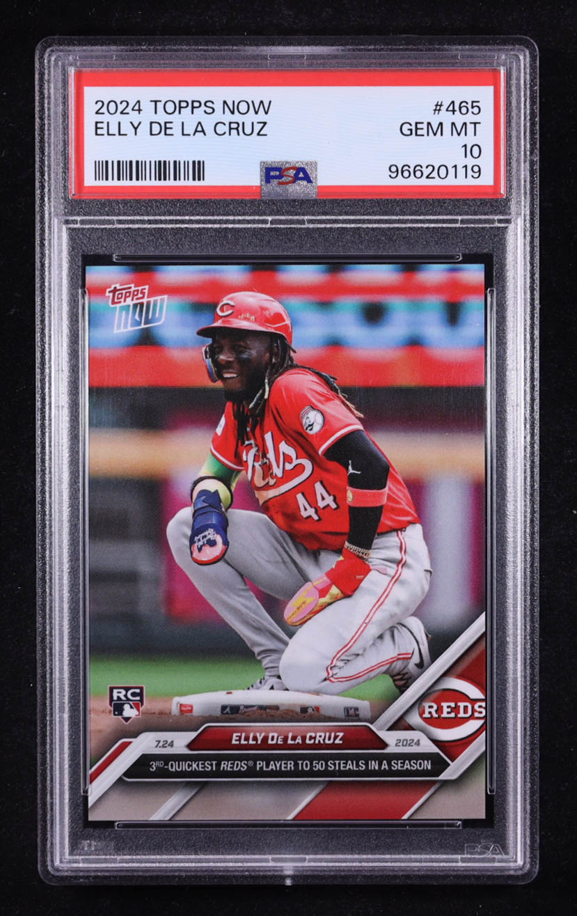 Elly De La Cruz 2024 Topps Now #465 RC (PSA 10) at PristineAuction.com Elly De La Cruz 2024 Topps Now #465 RC (PSA 10) at PristineAuction.com