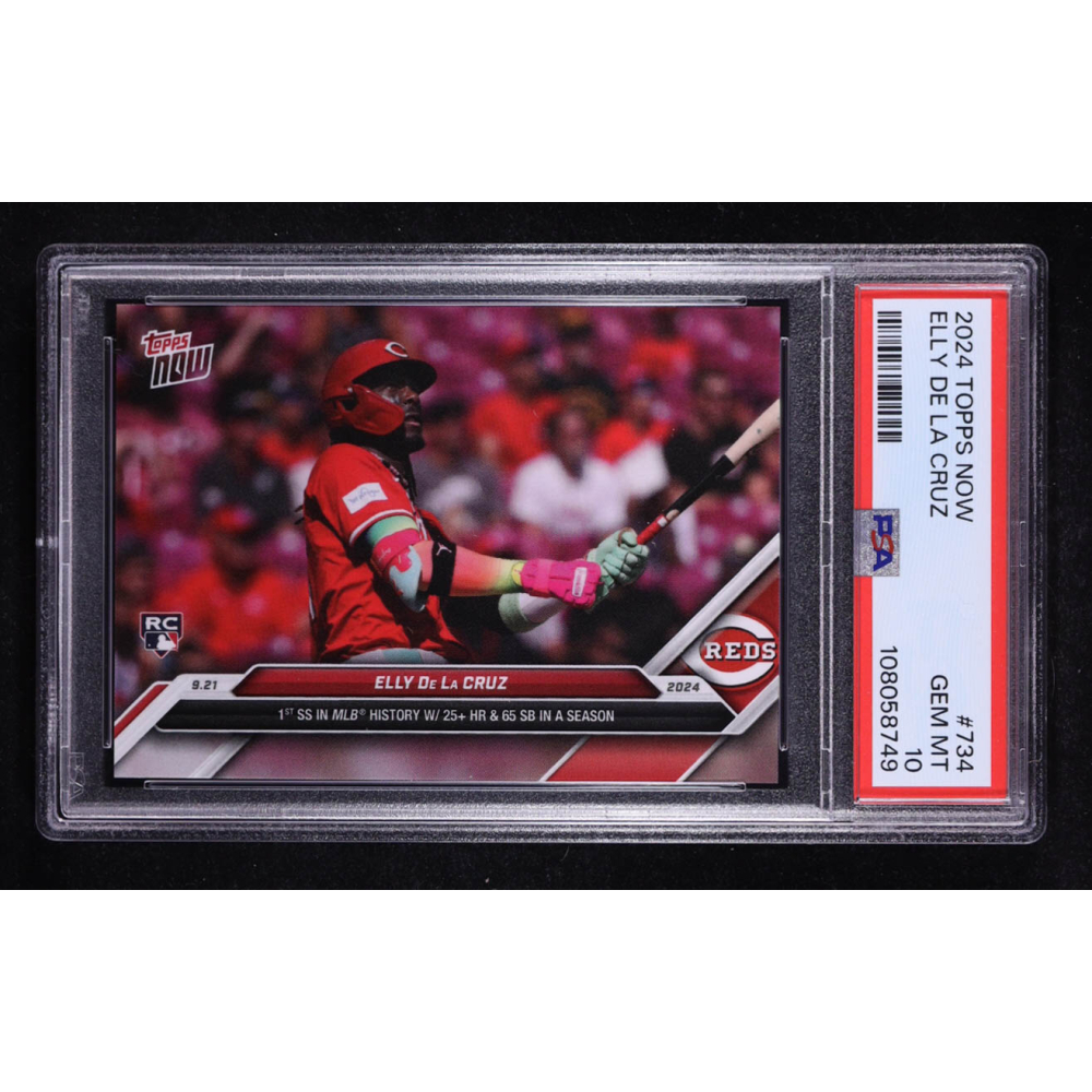 Elly De La Cruz 2024 Topps Now #734 RC (PSA 10) at PristineAuction.com