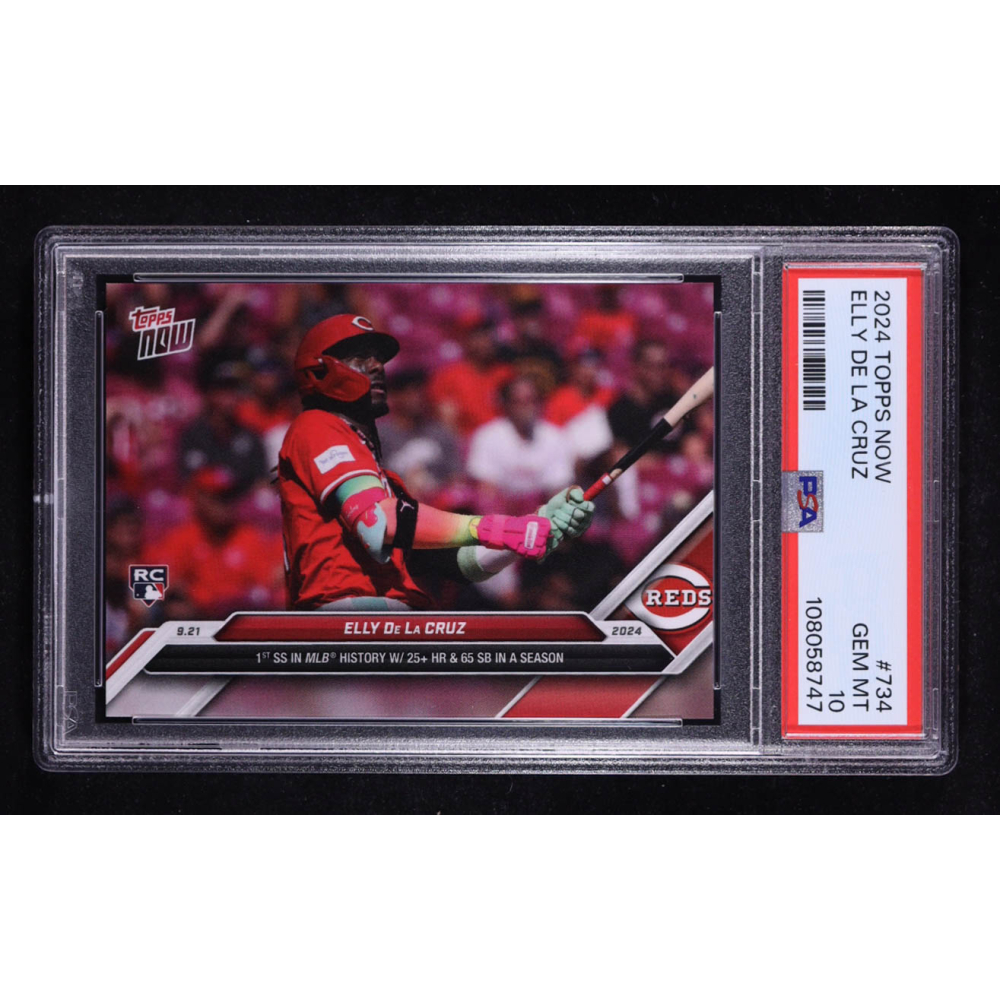 Elly De La Cruz 2024 Topps Now #734 RC (PSA 10) at PristineAuction.com