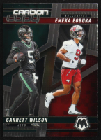 Emeka Egbuka RC / Garrett Wilson 2025 Panini Mosaic Carbon Copy #13 at PristineAuction.com