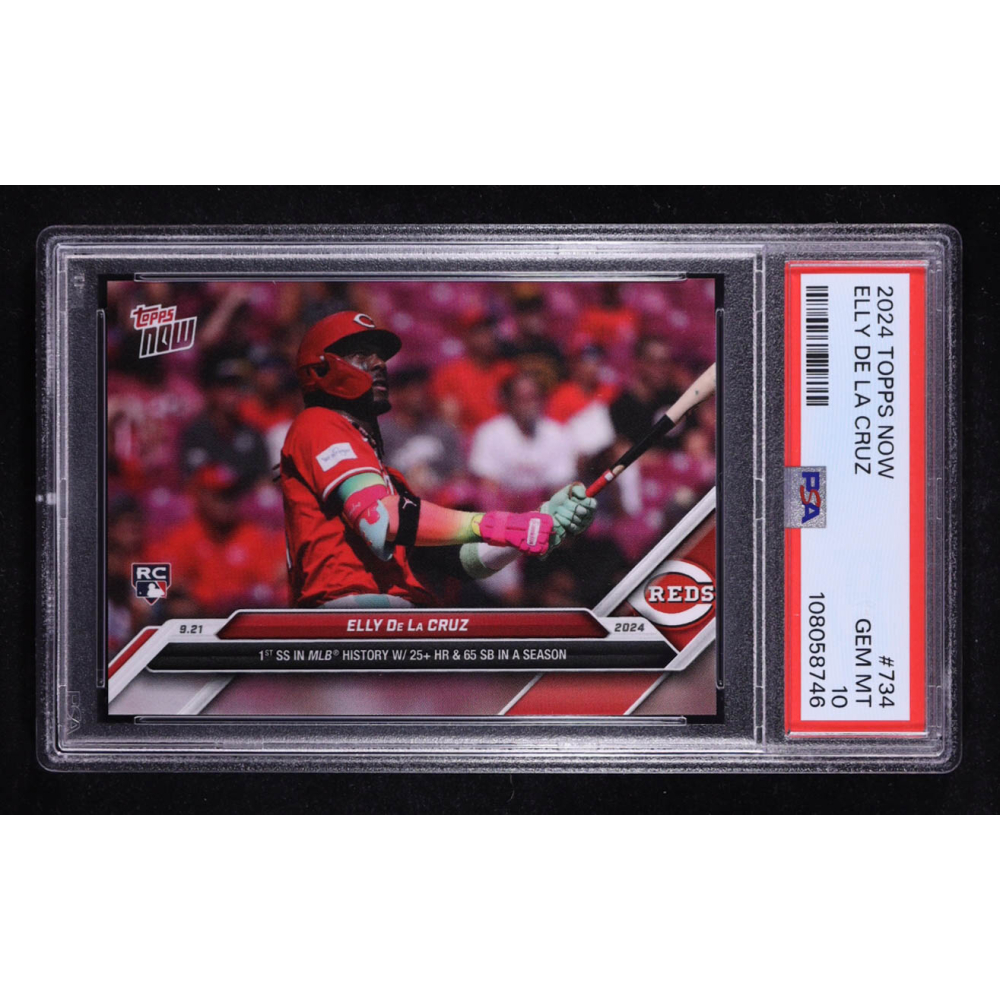Elly De La Cruz 2024 Topps Now #734 RC (PSA 10) at PristineAuction.com