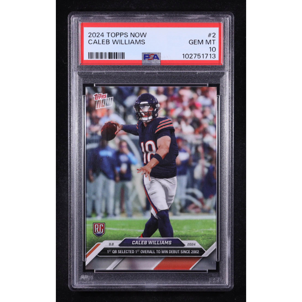 Caleb Williams 2024 Topps Now #2 RC (PSA 10) at PristineAuction.com
