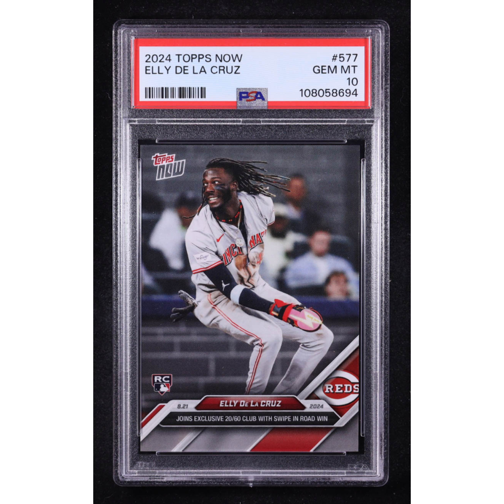 Elly De La Cruz 2024 Topps Now #577 RC (PSA 10) at PristineAuction.com