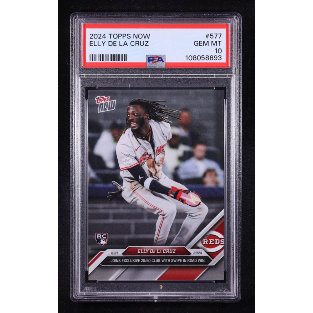 Elly De La Cruz 2024 Topps Now #577 RC (PSA 10) at PristineAuction.com