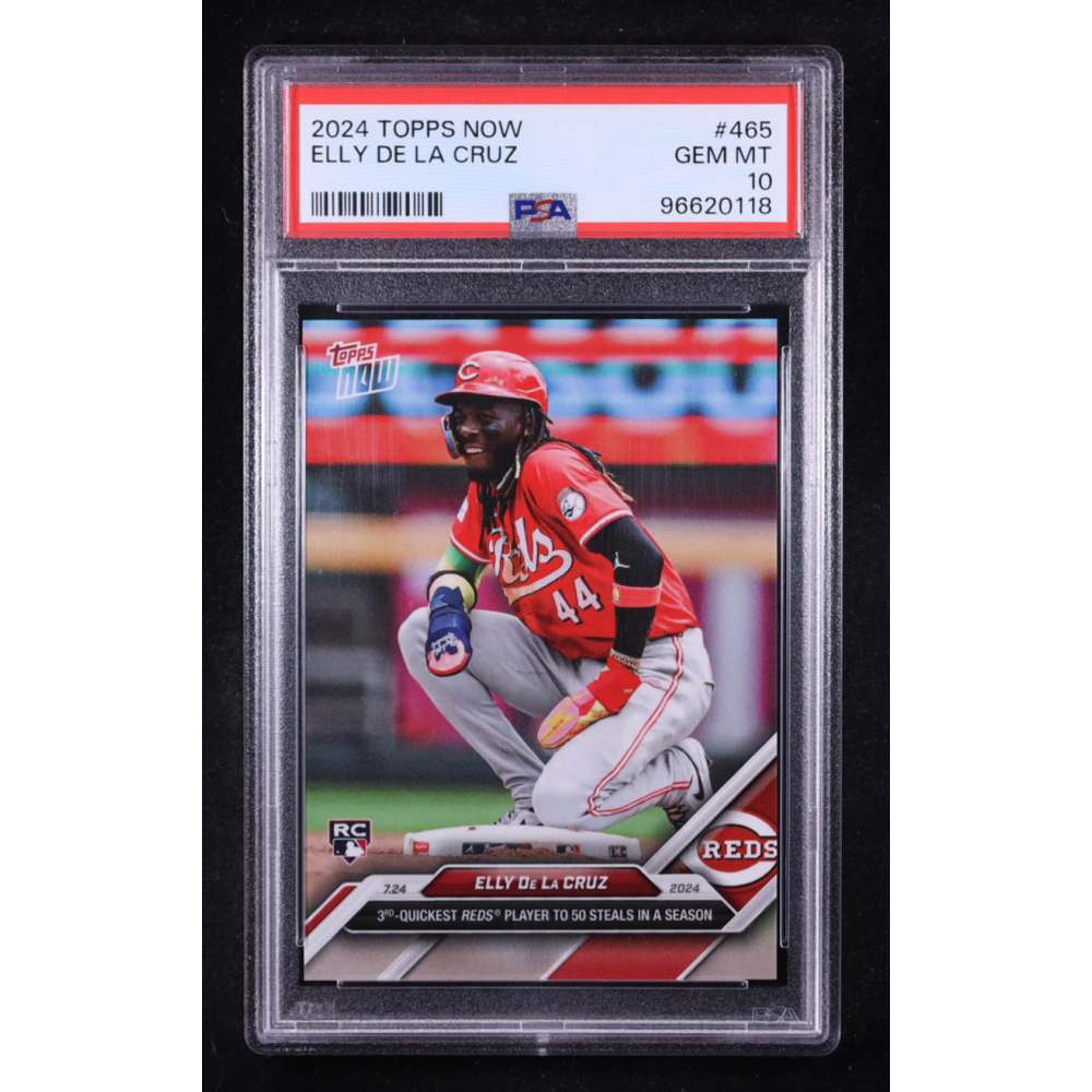 Elly De La Cruz 2024 Topps Now #465 RC (PSA 10) at PristineAuction.com