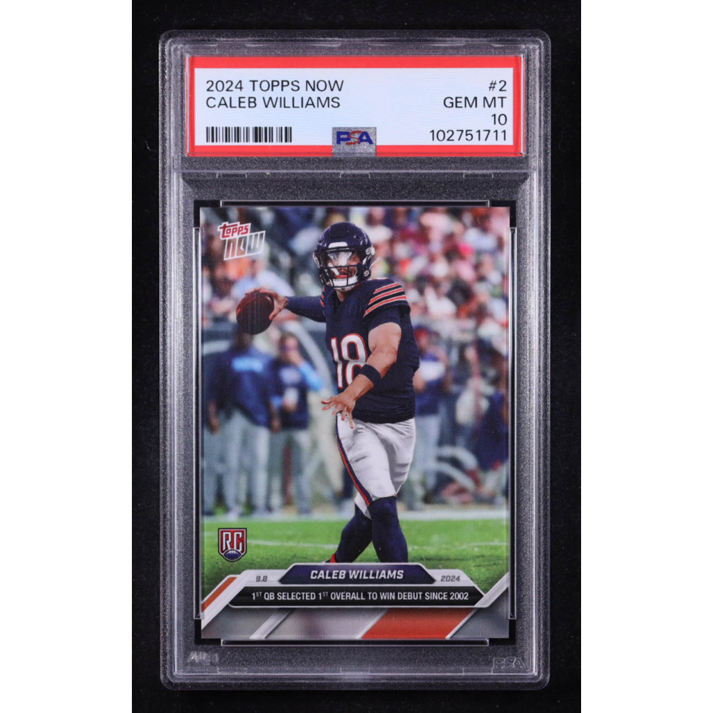 Caleb Williams 2024 Topps Now #2 RC (PSA 10) at PristineAuction.com