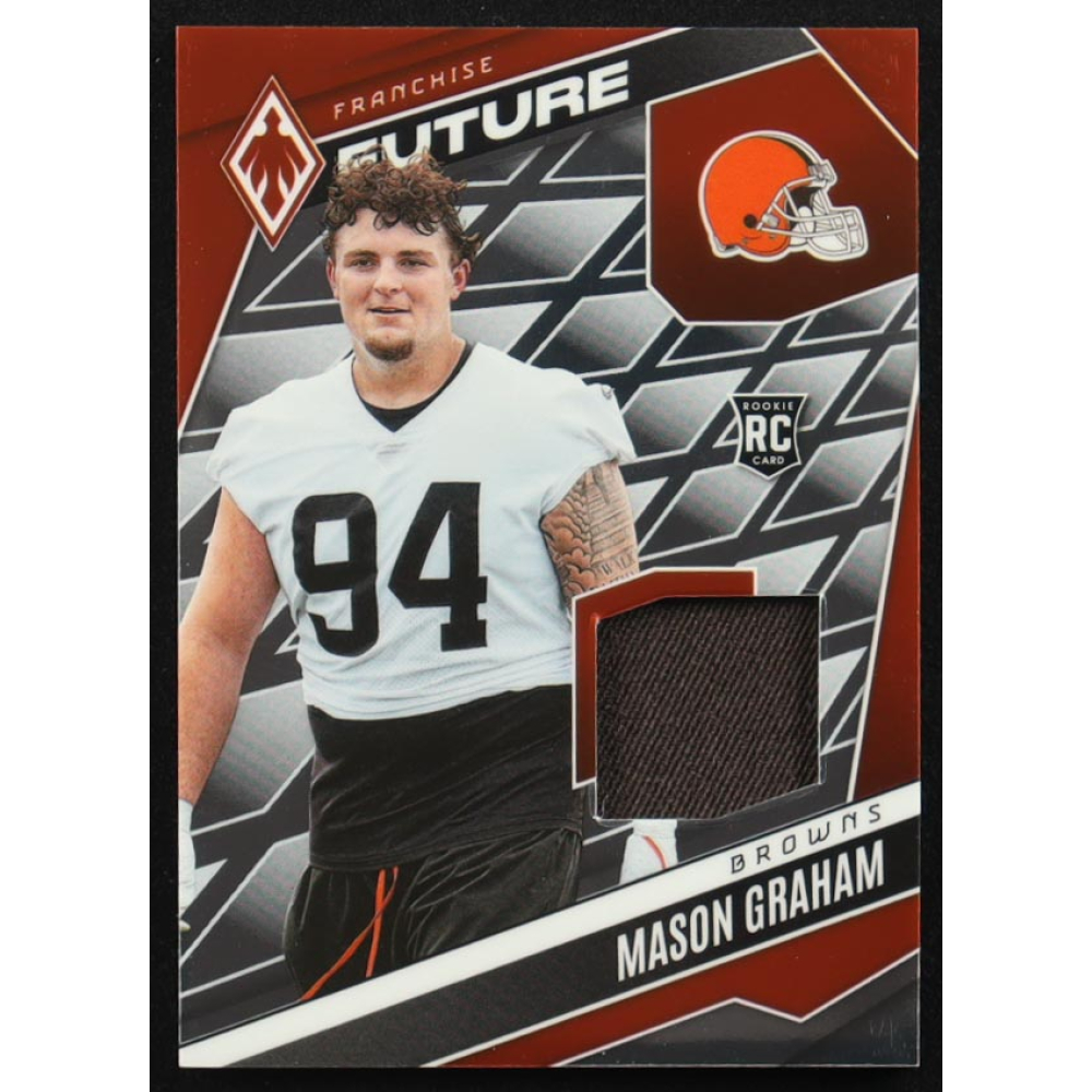 Mason Graham 2025 Panini Phoenix Franchise Future Material #7 #033/299 RC at PristineAuction.com