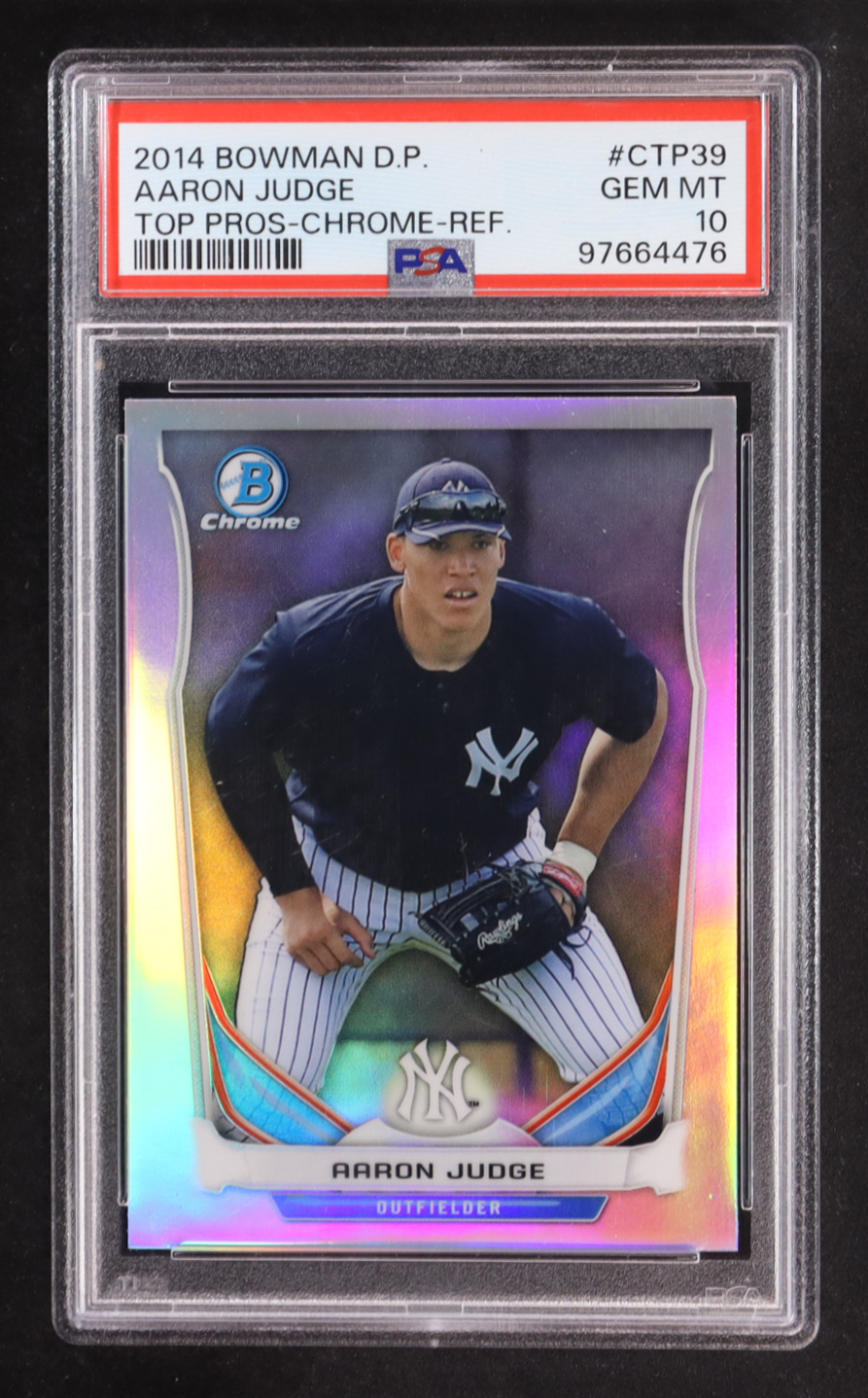 Aaron Judge 2014 Bowman Chrome Draft Top Prospects Refractors #CTP39 RC (PSA 10) at PristineAuction.com Aaron Judge 2014 Bowman Chrome Draft Top Prospects Refractors #CTP39 RC (PSA 10) at PristineAuction.com
