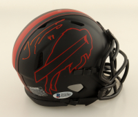 Tremaine Edmunds Signed Bills Eclipse Alternate Speed Mini Helmet (Beckett) at PristineAuction.com