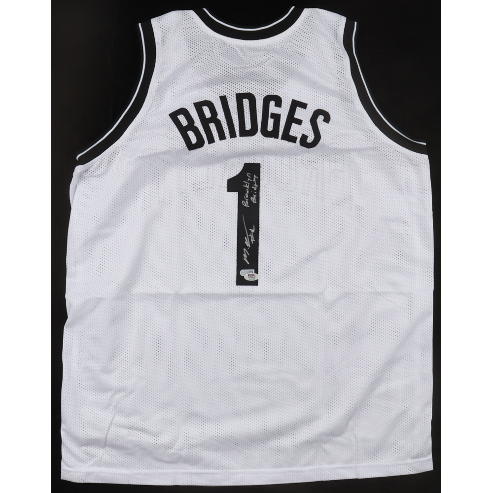Mikal Bridges Signed Jersey Inscribed "Brooklyn Bridges" (USA SM) at PristineAuction.com