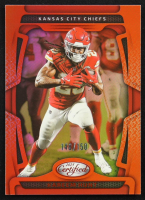 Kareem Hunt 2025 Certified Mirror Orange #50 #148/150 at PristineAuction.com