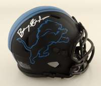 Barry Sanders Signed Lions Eclipse Alternate Speed Mini Helmet (Schwartz) at PristineAuction.com