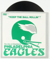 Philadelphia Eagles 'Keep The Ball Rollin'" 1/3 RPM Vinyl Record with Full Original Sleeve at PristineAuction.com