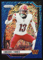 Emmanuel Forbes 2024 Panini Prizm Prizms Blue Shimmer #291 #07/25 RC at PristineAuction.com